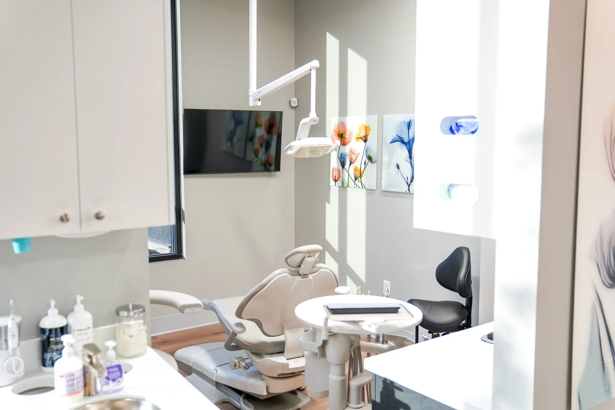A treatment room at MVP Dental